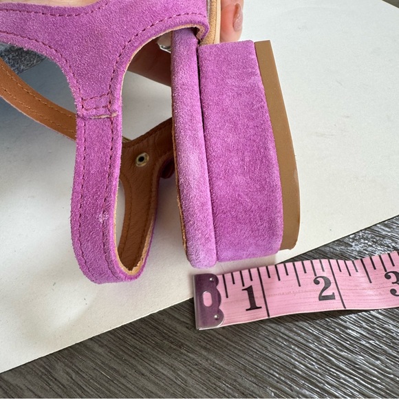 Les Italiennes Shoes Leather Purple Pink Gold Flats 41 - Picture 10 of 14